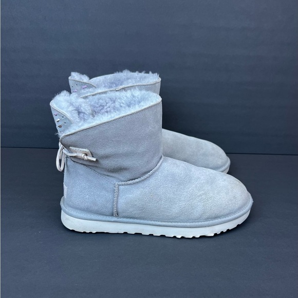 UGG Adoria Tehuano Pencil Lead 1016665 Mini Bailey Women’s Size 12 Boots - Picture 1 of 8